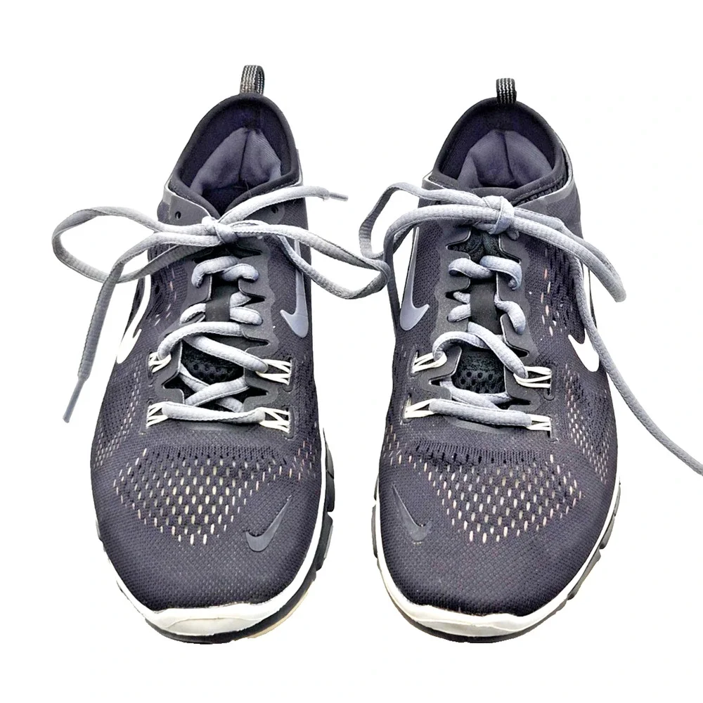 Nike Free TR Fit 4 Women's Size 6.5 Running Shoes Black White 629496-001 Trainer